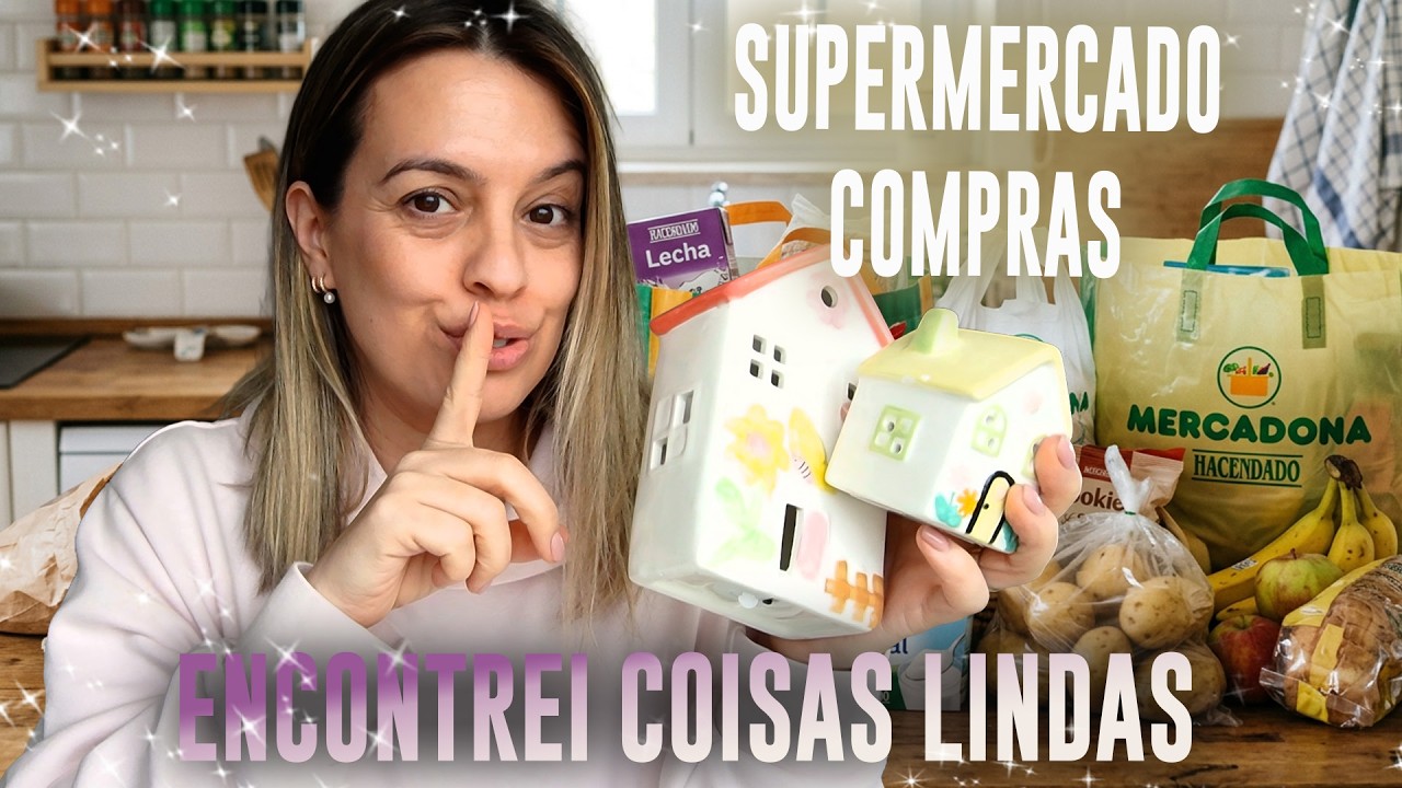 Compras Supermercado Mini mercado, Mercadona + Compras fofas de Primavera na Pepco e Action 🌼