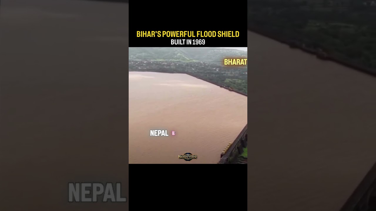 Bihar's Powerful flood sheild 🌊 #bihar #nepal #badh #barh #patna #bhagalpur #up #mp #flood #shorts