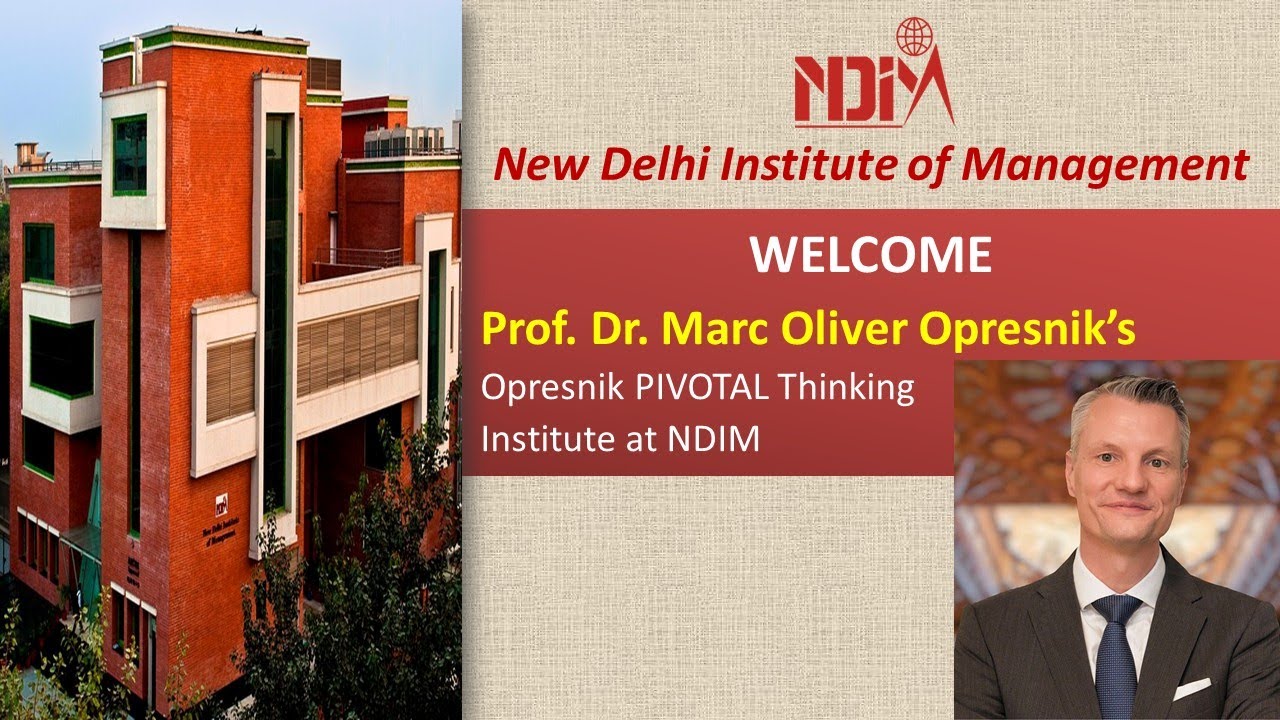 Prof. Dr. Marc Oliver Opresnik (launch of the Opresnik PIVOTAL)