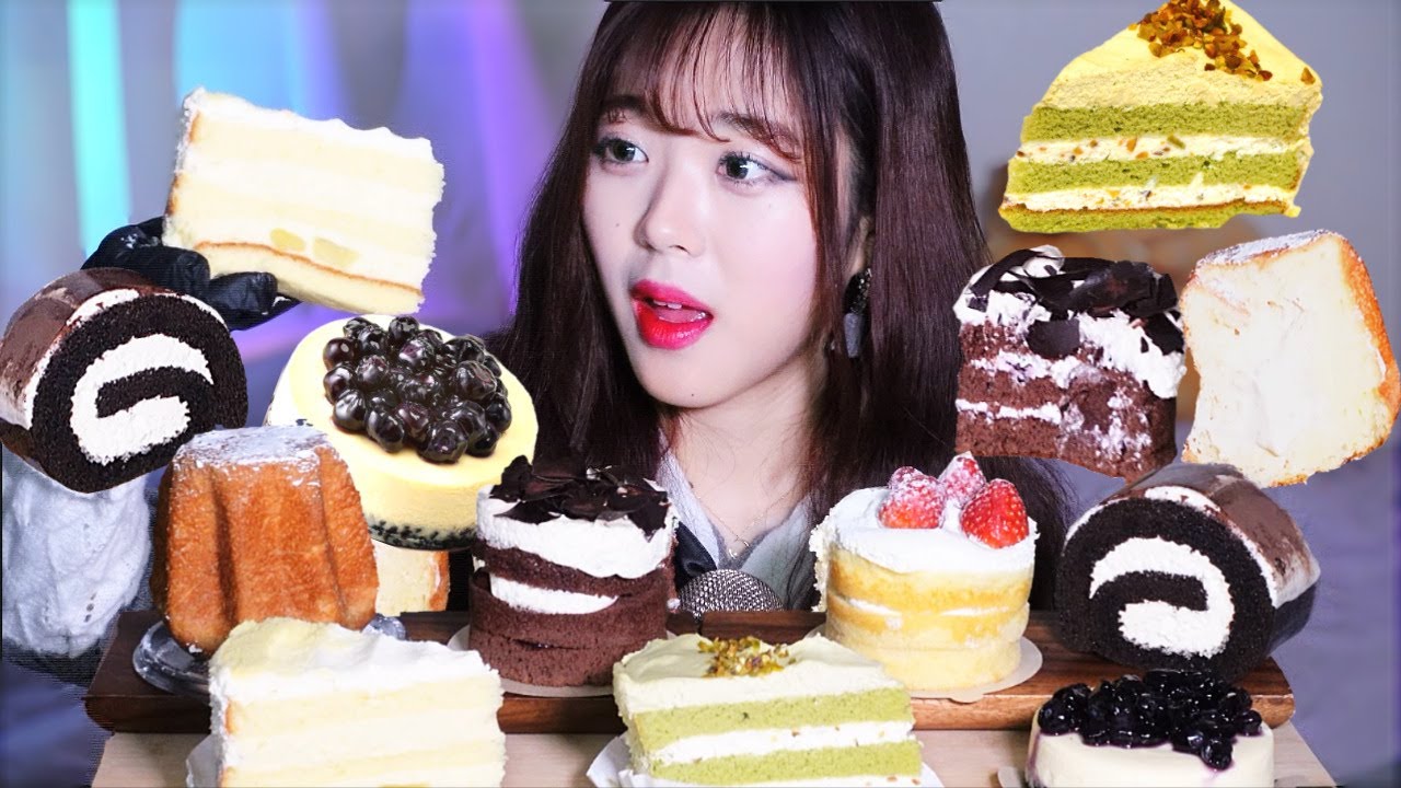 당도 한도초과💚이갈고 나온 스타벅스 신상 케이크 모음.zip🍰 피스타치오 고구마 팡도르 체리포레누아 케이크 먹방ㅣStarbucks Dessert Cake Mukbang ASMR
