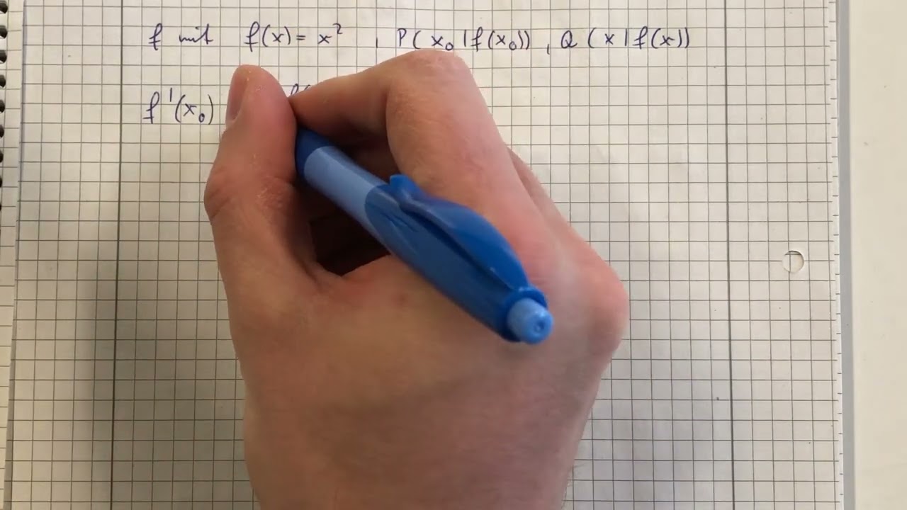 Von der Sekantensteigung zur Tangentensteigung (nur rechnerisch) (Klasse 11)