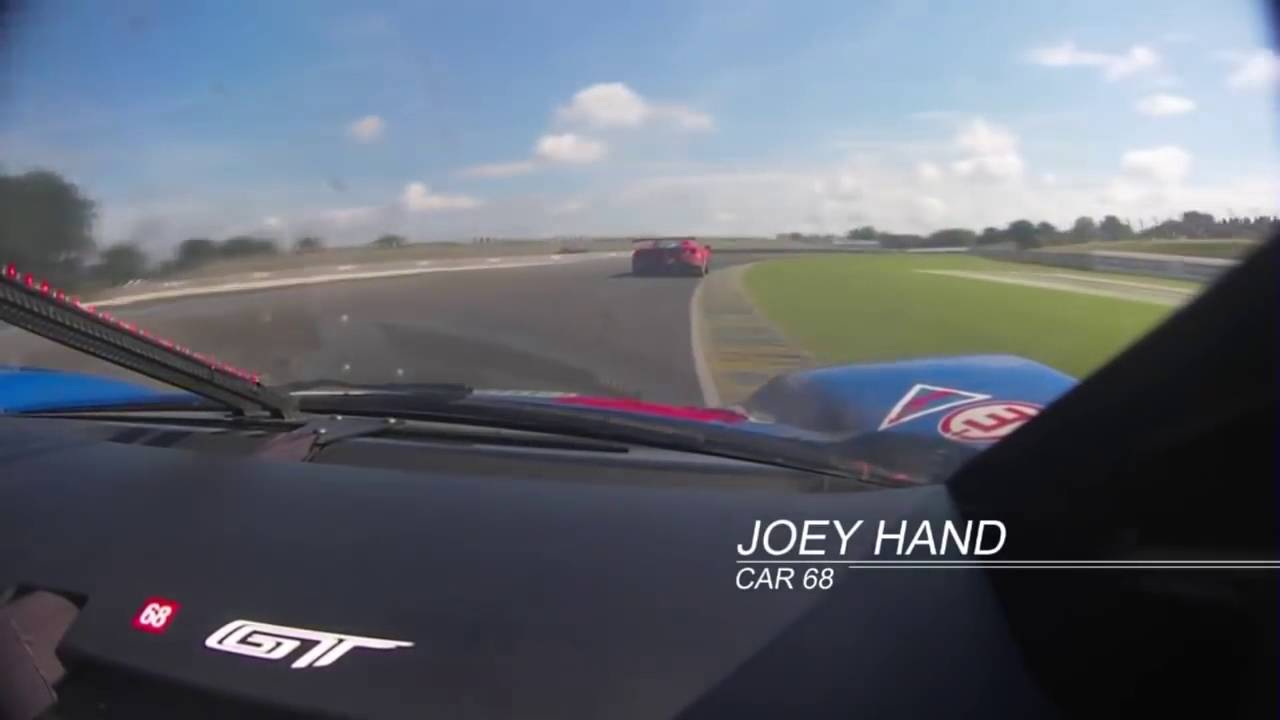 Le Mans 2016  Ford #68 chases & passes Ferrari #82 for lead onboard