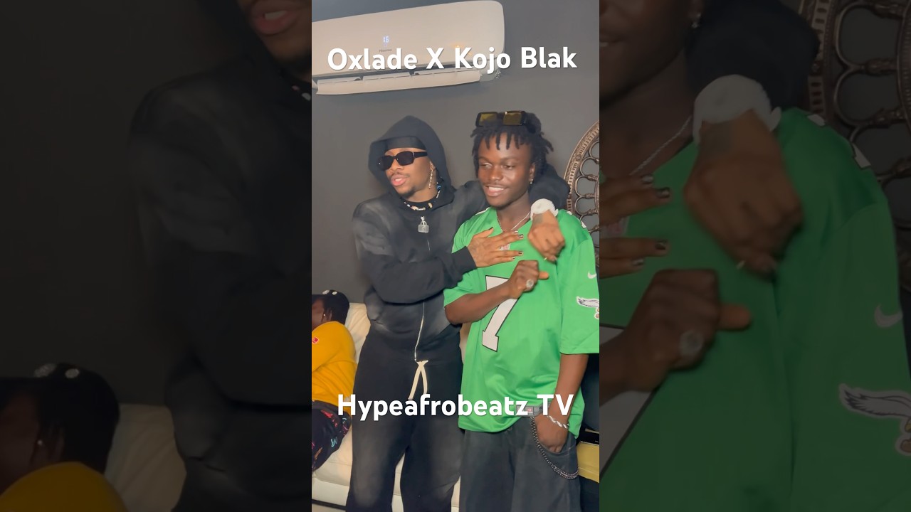 Oxlade finally meets Kojo Blak in at Gold Block Party In Ghana #oxlade #kojoblak