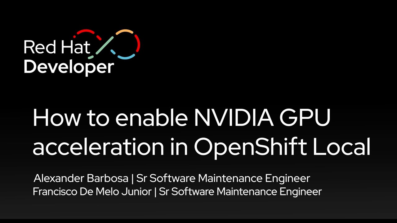 Включение ускорения NVIDIA GPU в OpenShift Local