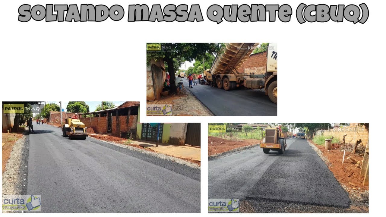 Pavimentação asfáltica com CBUQ!