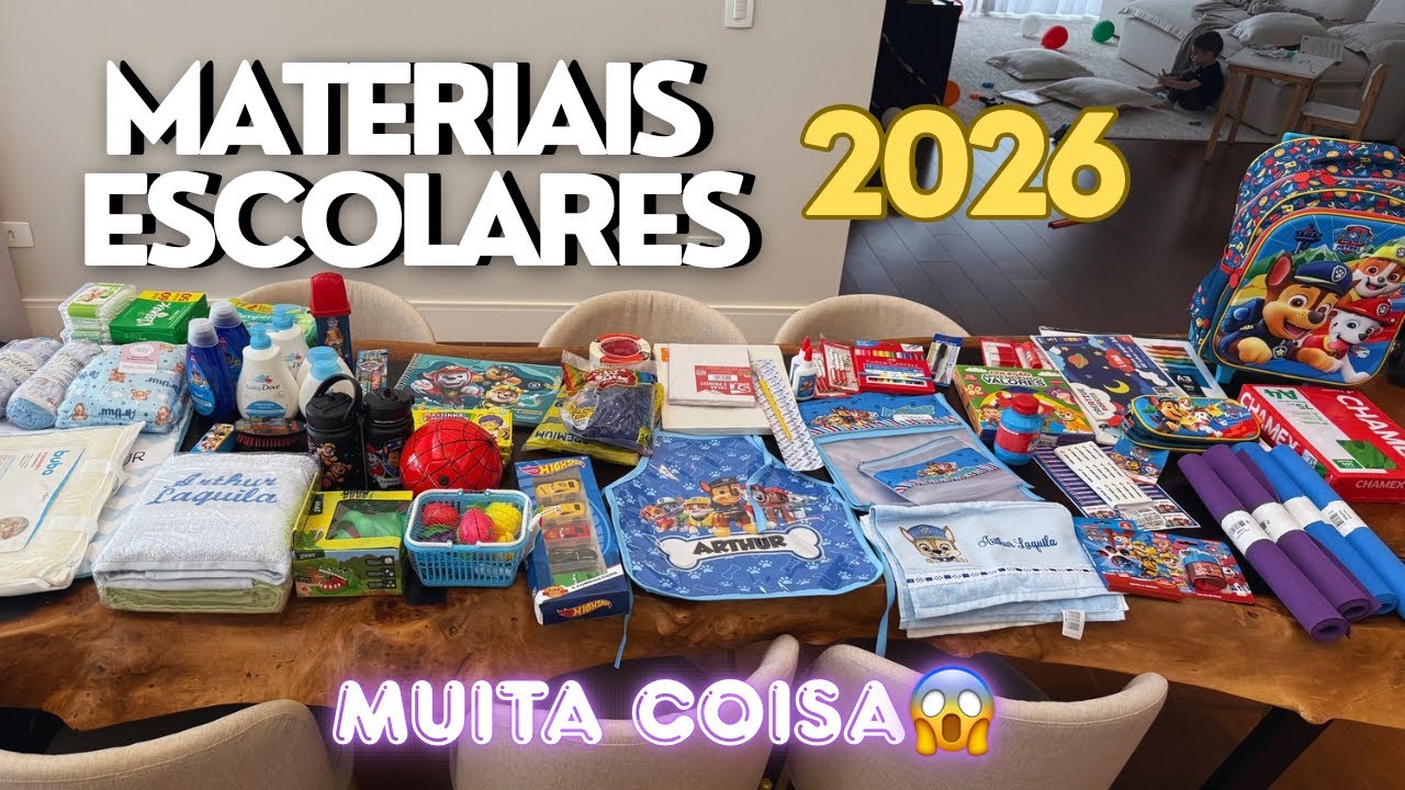 MATERIAL ESCOLAR 2026 - TUDO DA SHOPEE!