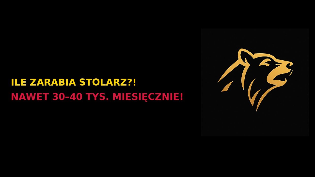 ile zarabia stolarz? Nawet 30-40 tyś miesięcznie