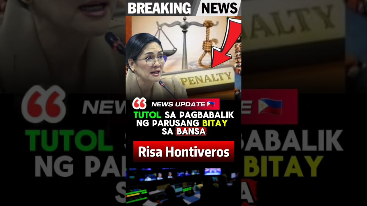 Sen. Risa Hontiveros Tutol sa Pagbabalik ng Parusang B*tay