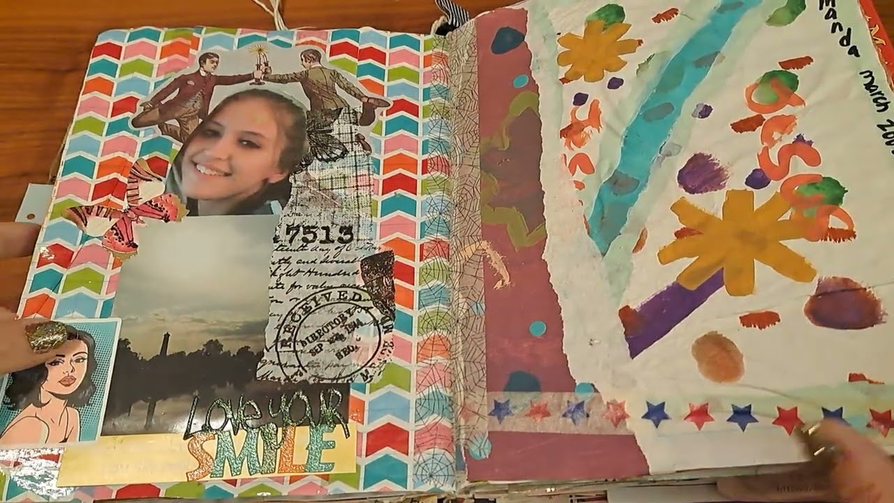 Завершенный журнал для перелистывания сочинений #junkjournal #journalflipthrough