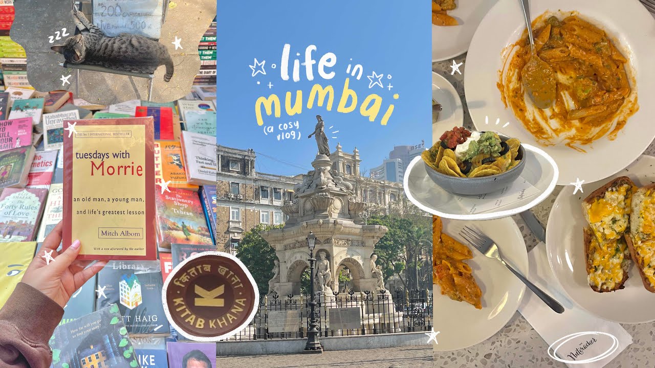 spend an afternoon with me in mumbai (vlog) 🛺💗📹 | eating yum food, buying books, petting cats + more