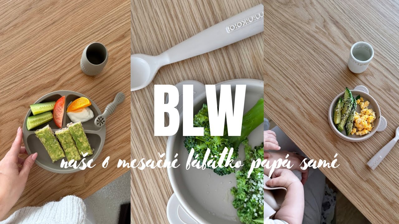 BLW 🥑 | už žiadne kašičky, naše 6 mesačné bábätko chce jesť samo!