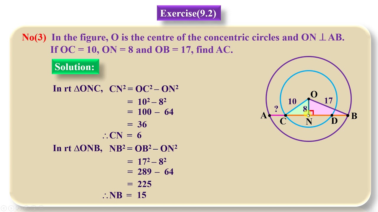 New Grade 10 Mathematics Chapter (9) Circles Part (21)