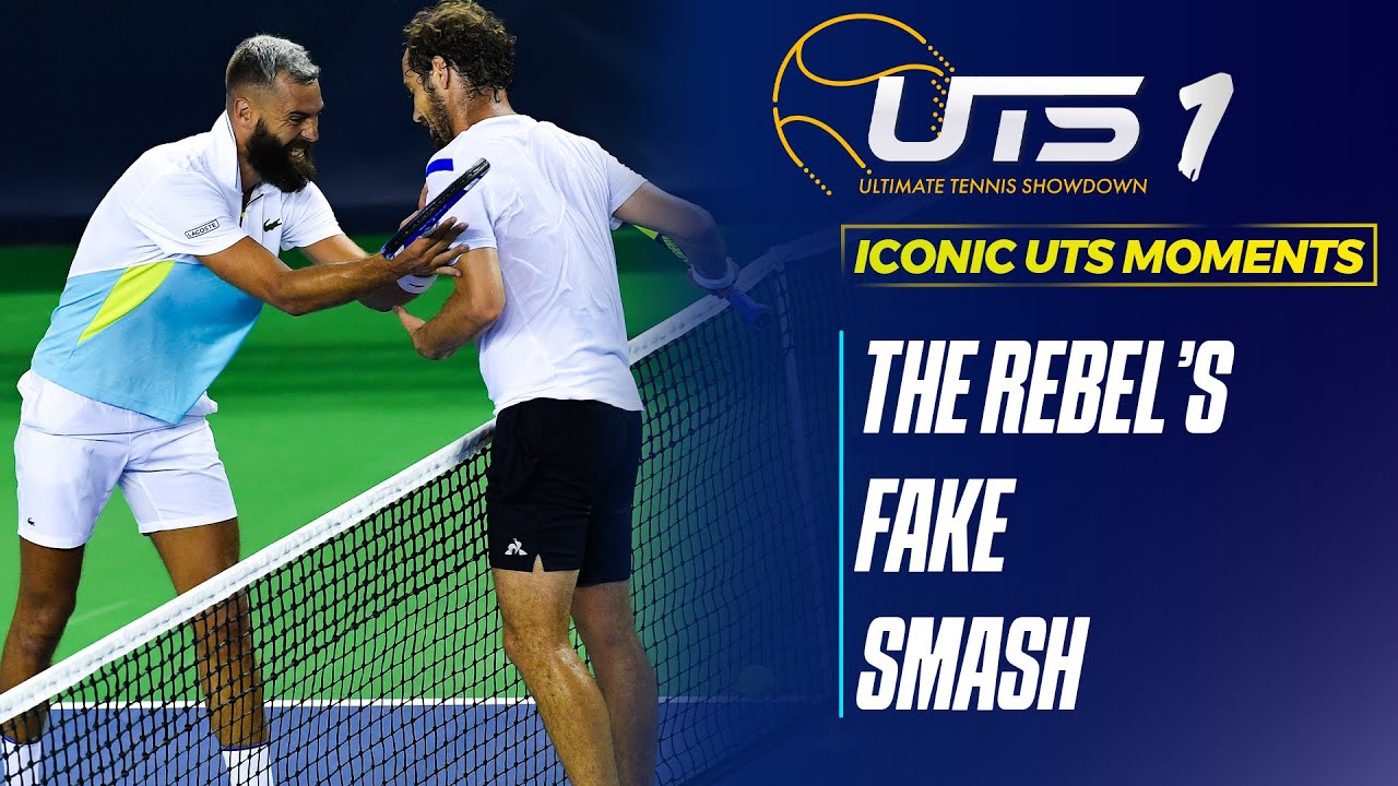 Hotshot: Benoit Paire fakes a smash to hit a dropshot winner