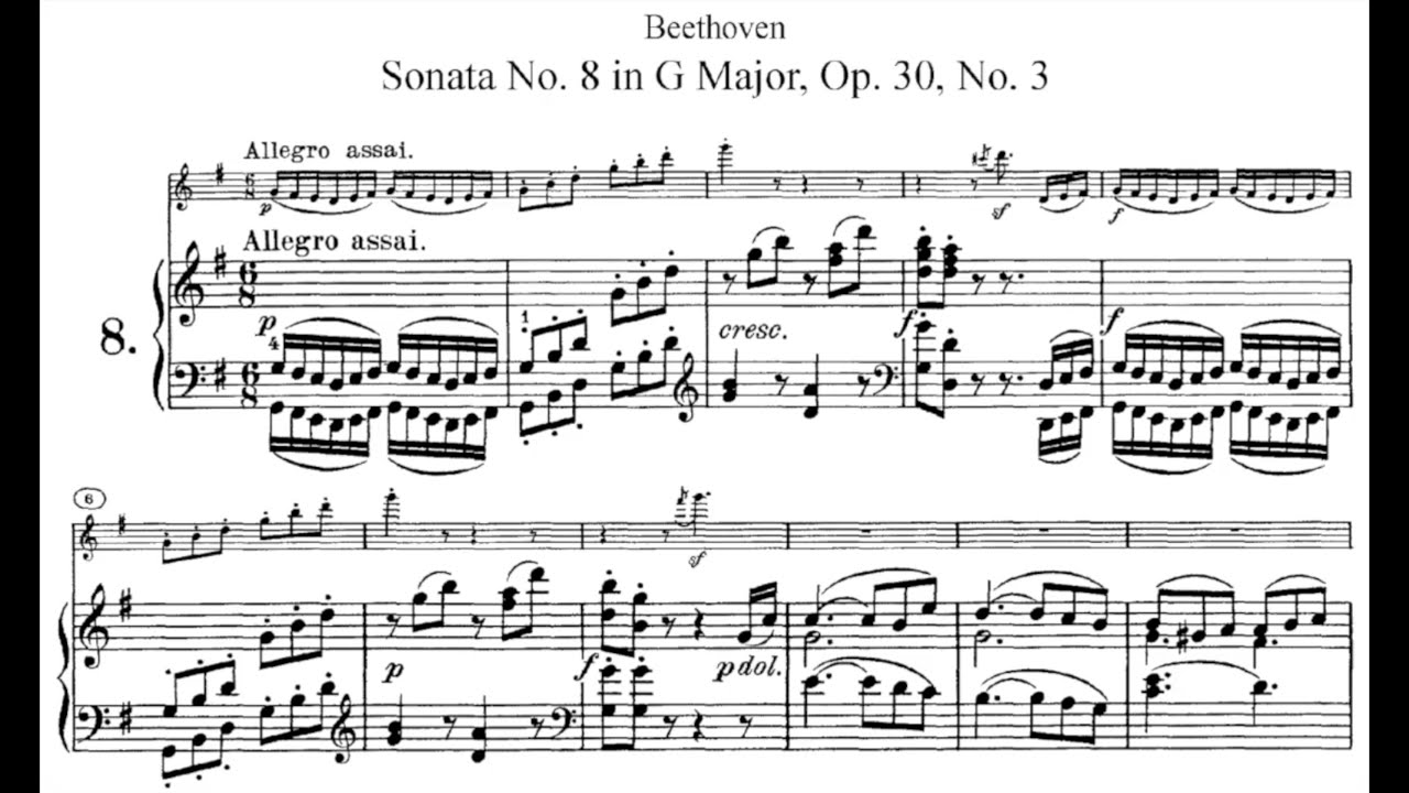 Fritz Kreisler and Sergei Rachmaninov play Beethoven Violin sonata No.8 in G major Op.30 No.3 (1928)