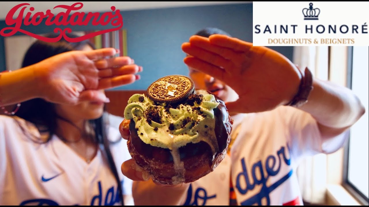 Epic Cheat Day Las Vegas | Saint Honore Doughnuts & Beignets Mukbang & Giordanos Chicago Style Pizza