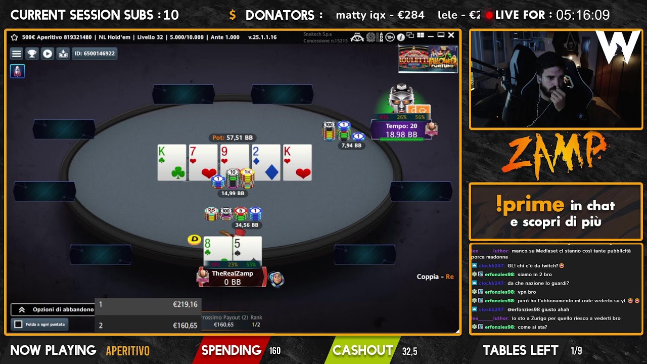 FINAL TABLE APERITIVO 220 AL PRIMO!! | !wizard !stream