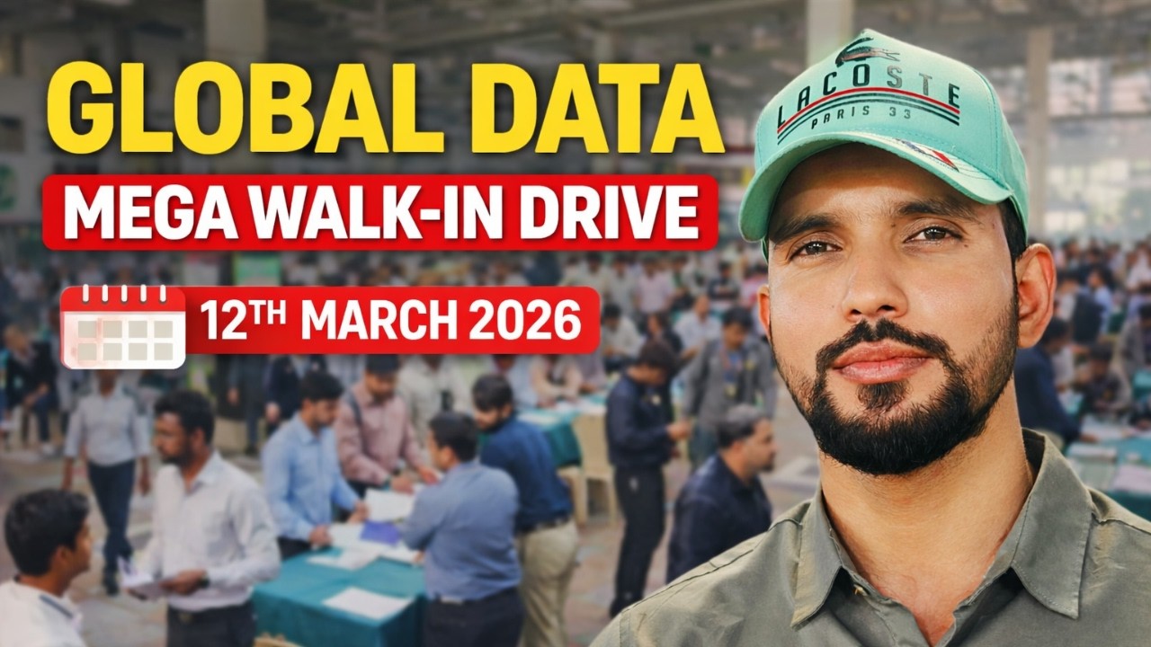 🔥 GlobalData Mega Walk-In Drive | Freshers Hiring | 12 March 2026 📅