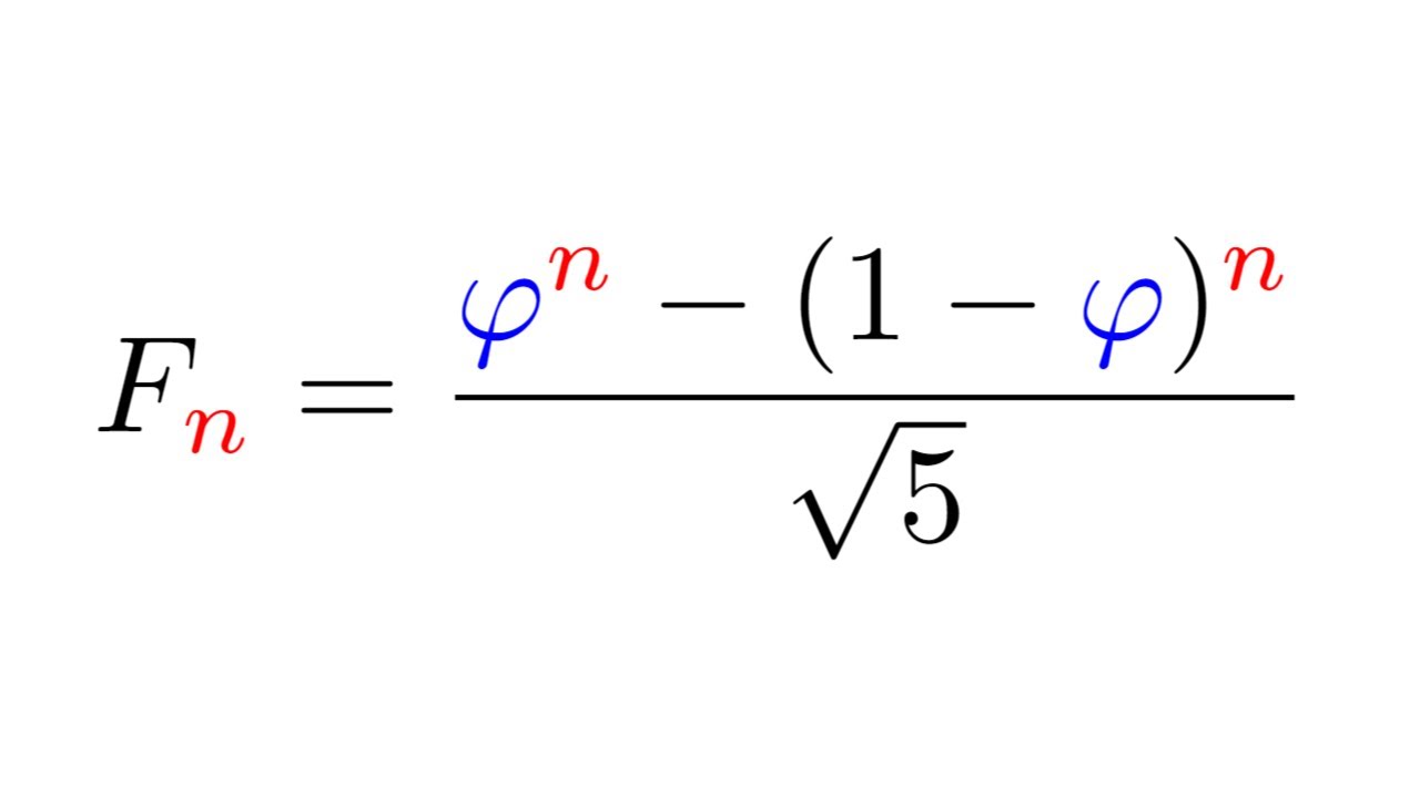 Verifying Binet's Formula for Fibonacci Numbers
