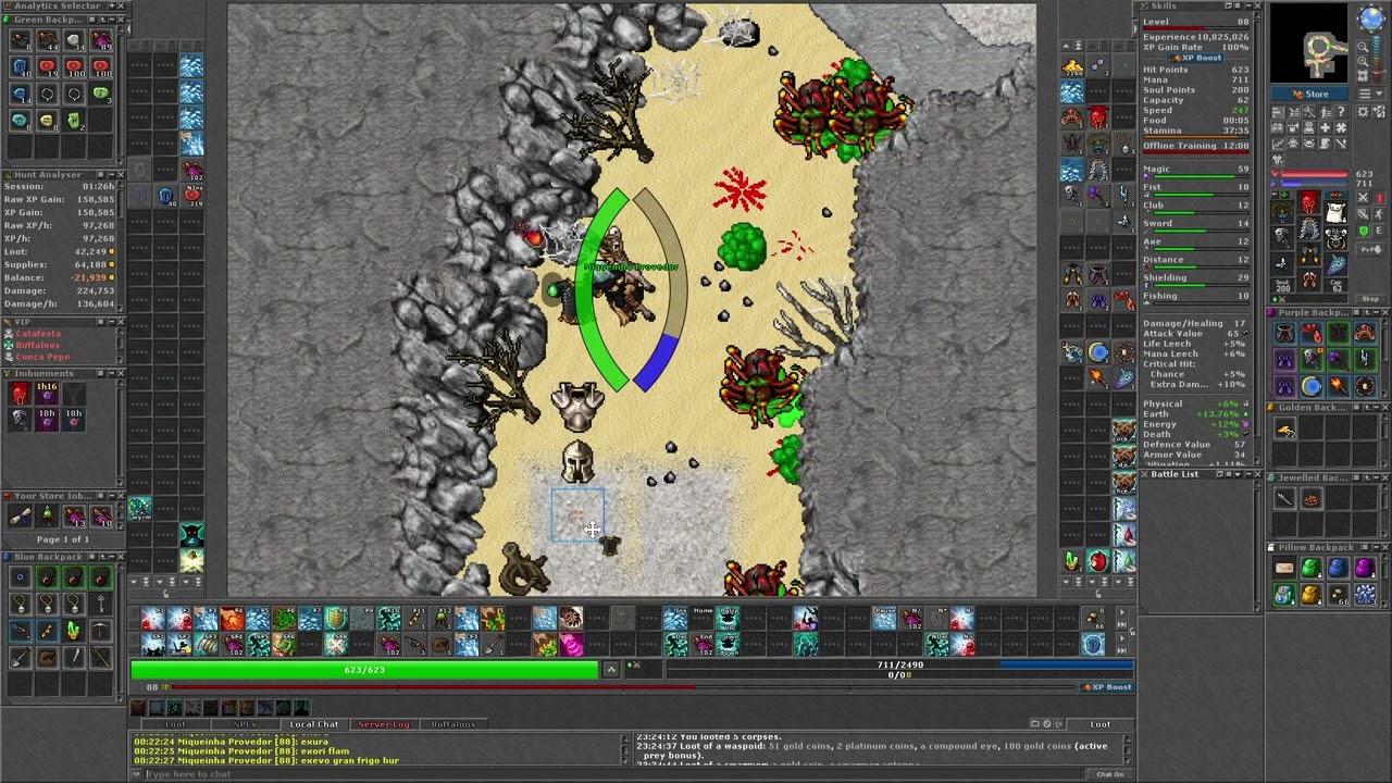 Тестирование режима «Охота на гниющих мумий» на Tibia Global | Первые впечатления 😱