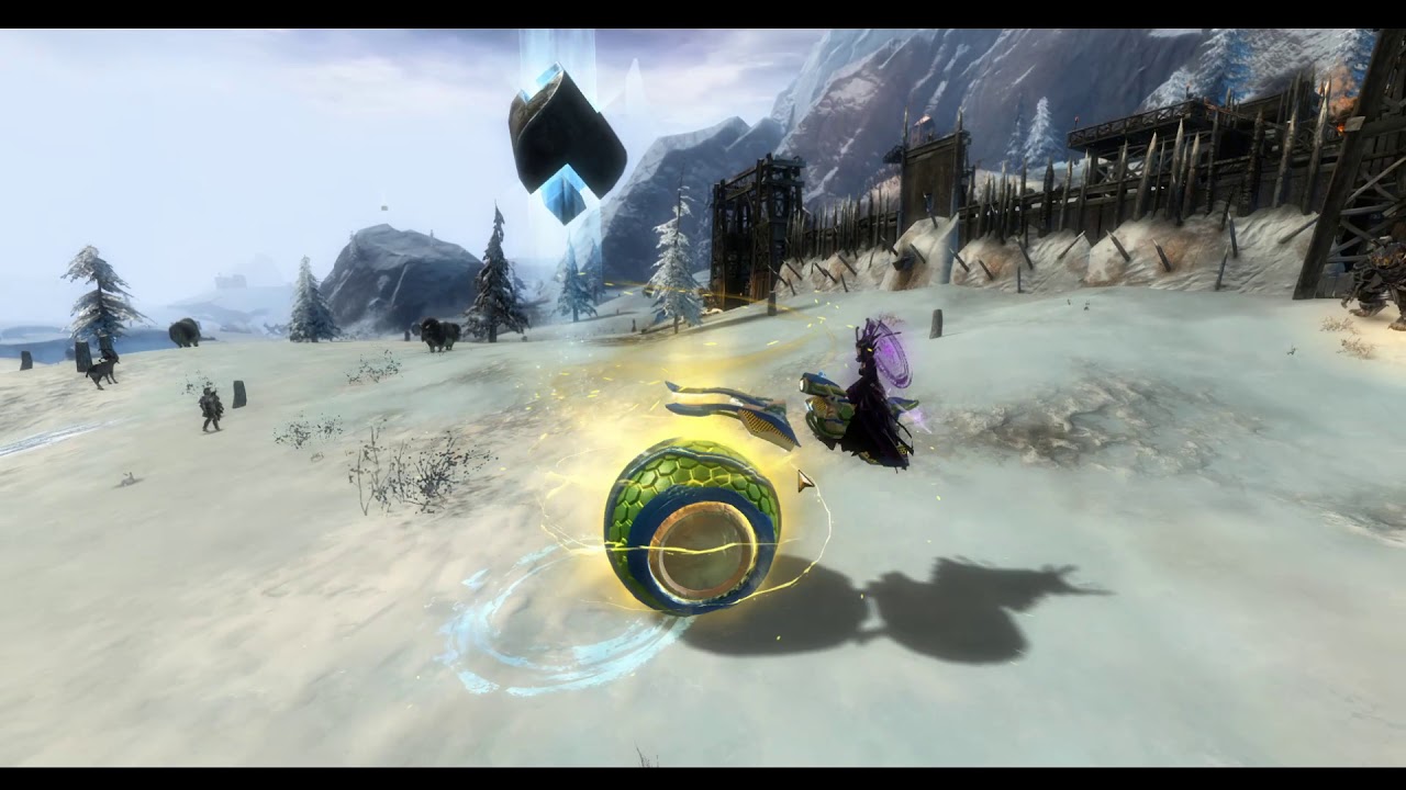 Guild Wars 2 - Synergetics Gyrocycle Roller Beetle Skin In Game Preview