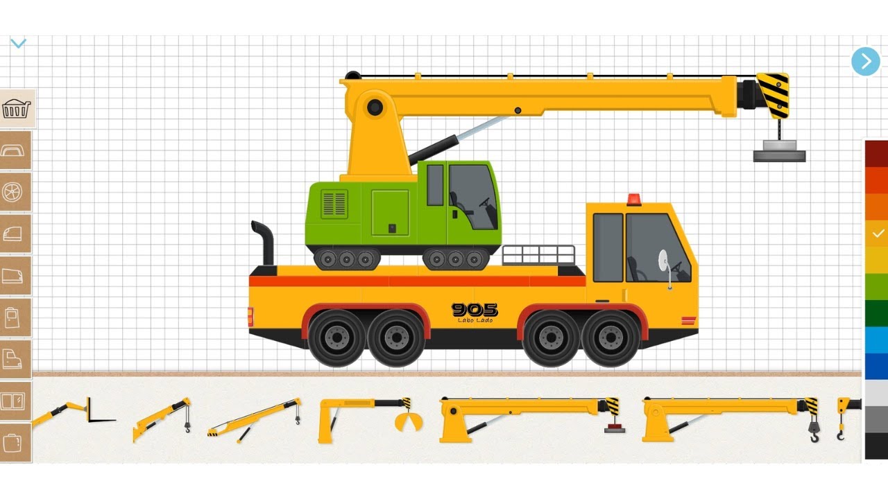 Build a Magnetic Crane Truck | Labo Construction Truck