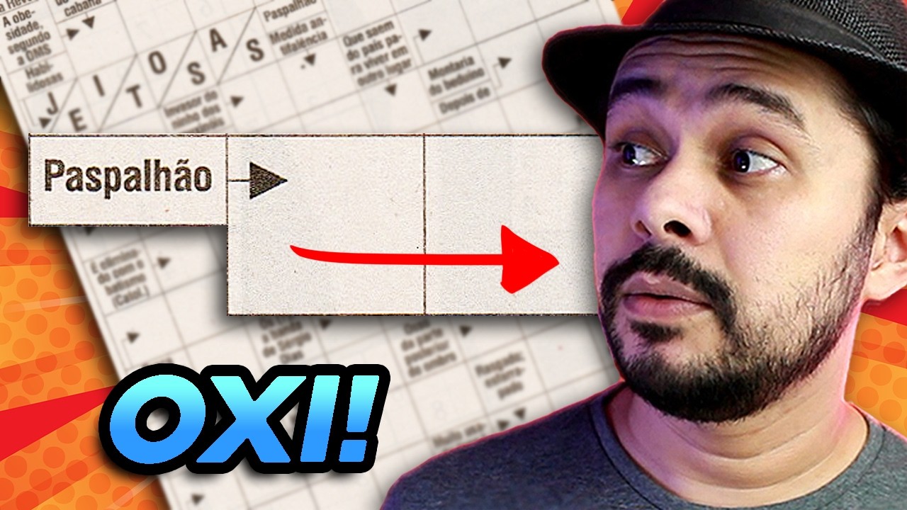 Uma dessa VOCÊ NUNCA VIU! - Palavras-cruzadas 100% diagonal!