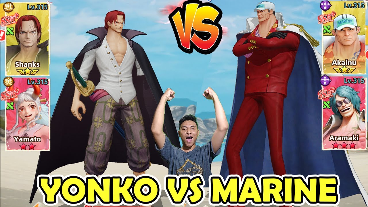 GACHA TERHOKI SHANKS JADI BINTANG 10 !! TEST YONKO 49M VS MARINE 50M - SAILING TREASURE
