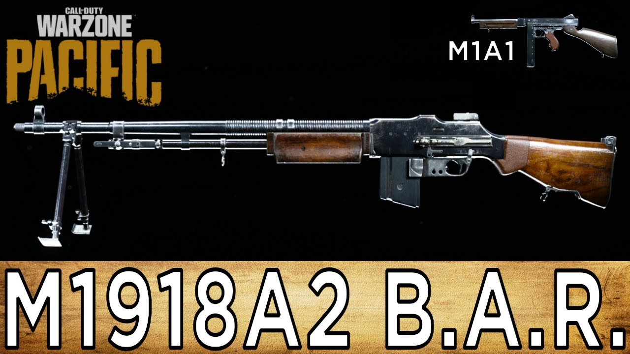 REALISM - M1918A2 BAR & M1A1 Thompson (M1912) on Warzone Pacific Caldera Resurgence Gameplay (PS5)