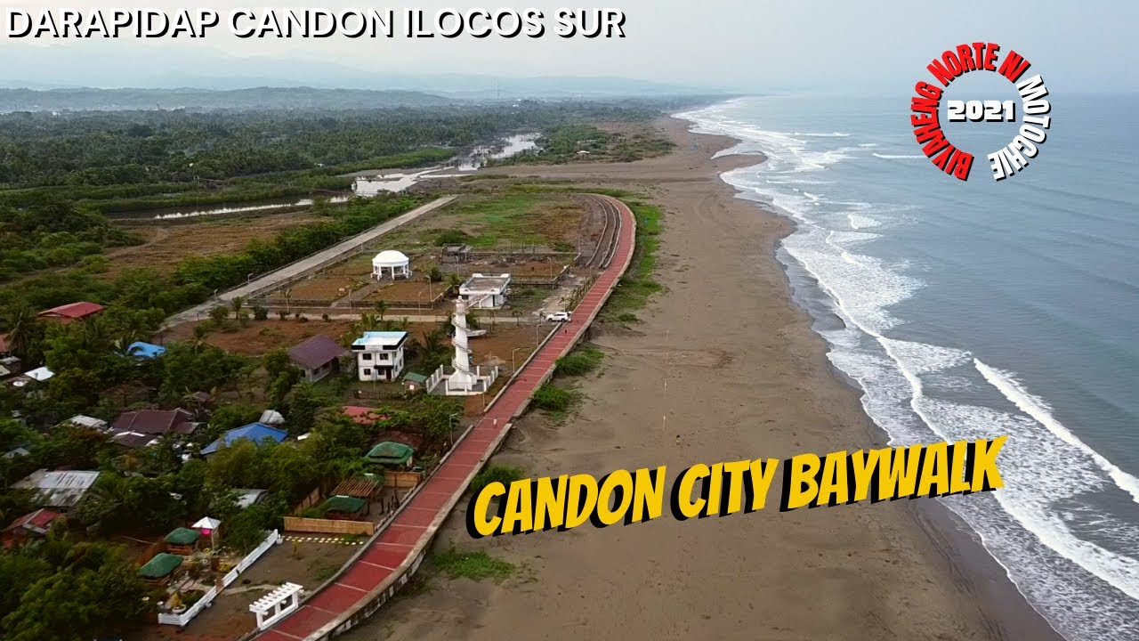 AERIAL VIEW OF DARAPIDAP BAYWALK | CANDON CITY | ILOCOS SUR
