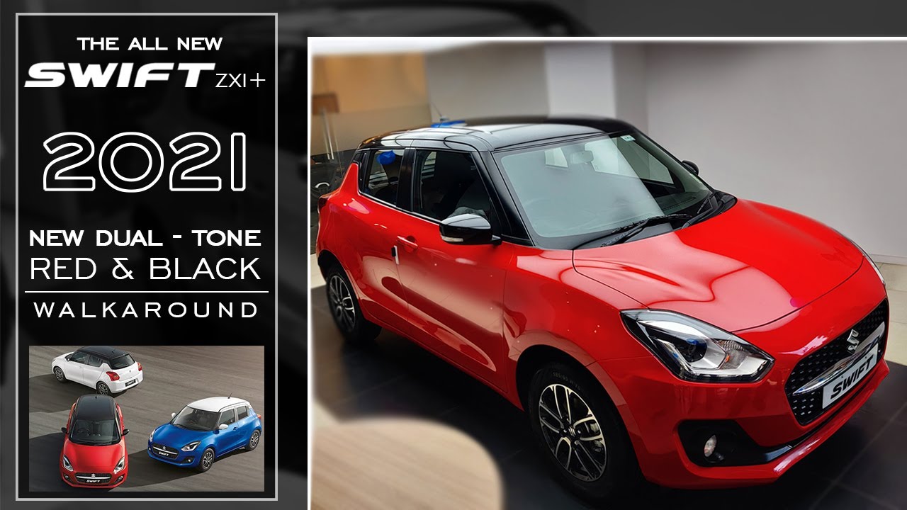 New Swift 2021 Facelift ZXI+ | Red & Black - Walkaround