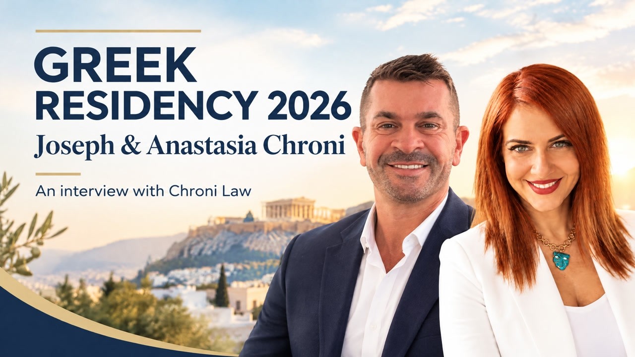 Greek Residency 2026: Joseph Boll & Anastasia Chroni Discuss the Golden Visa