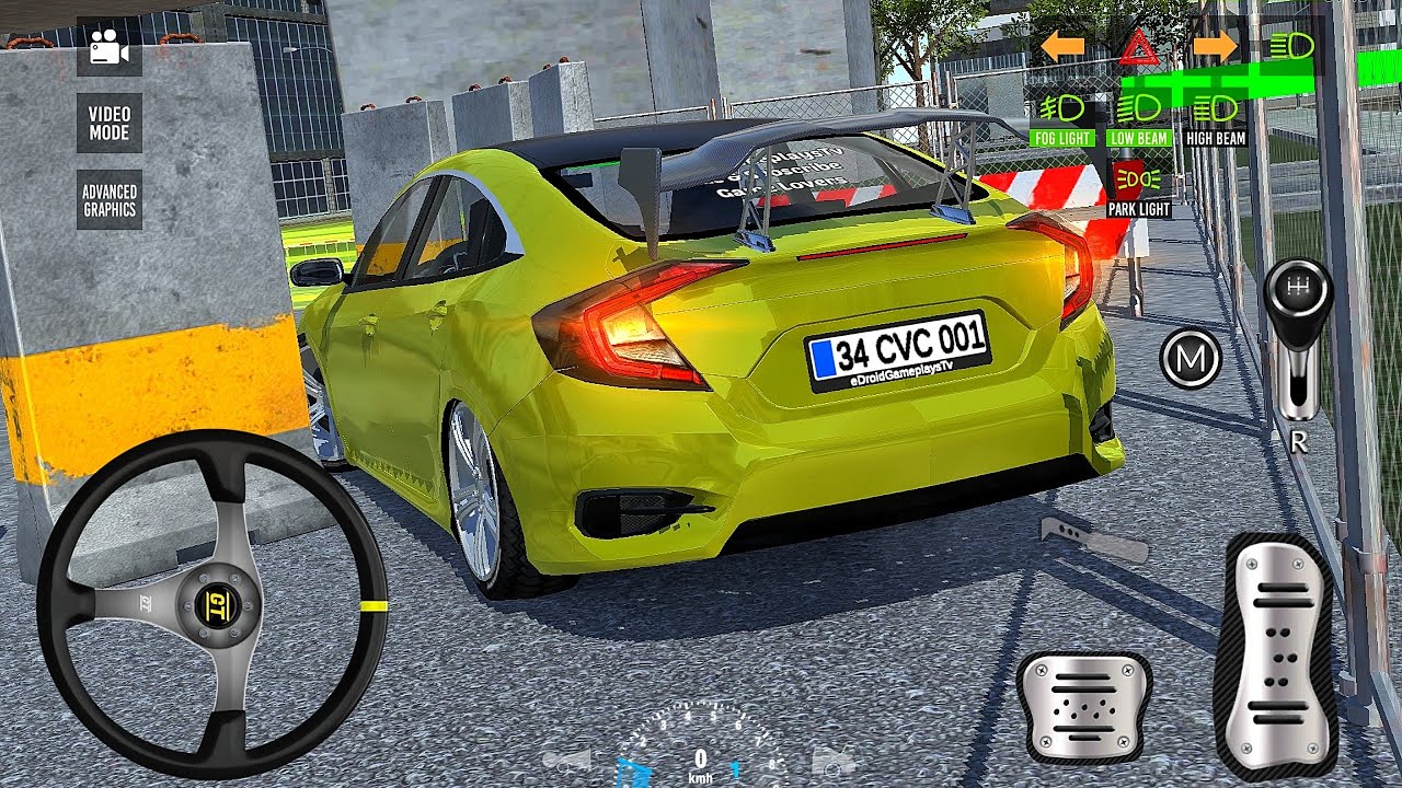 Новый симулятор парковки 2026 &mdash; Экзамен на водительские права Honda Civic 3D &mdash; Автомобильная игра...
