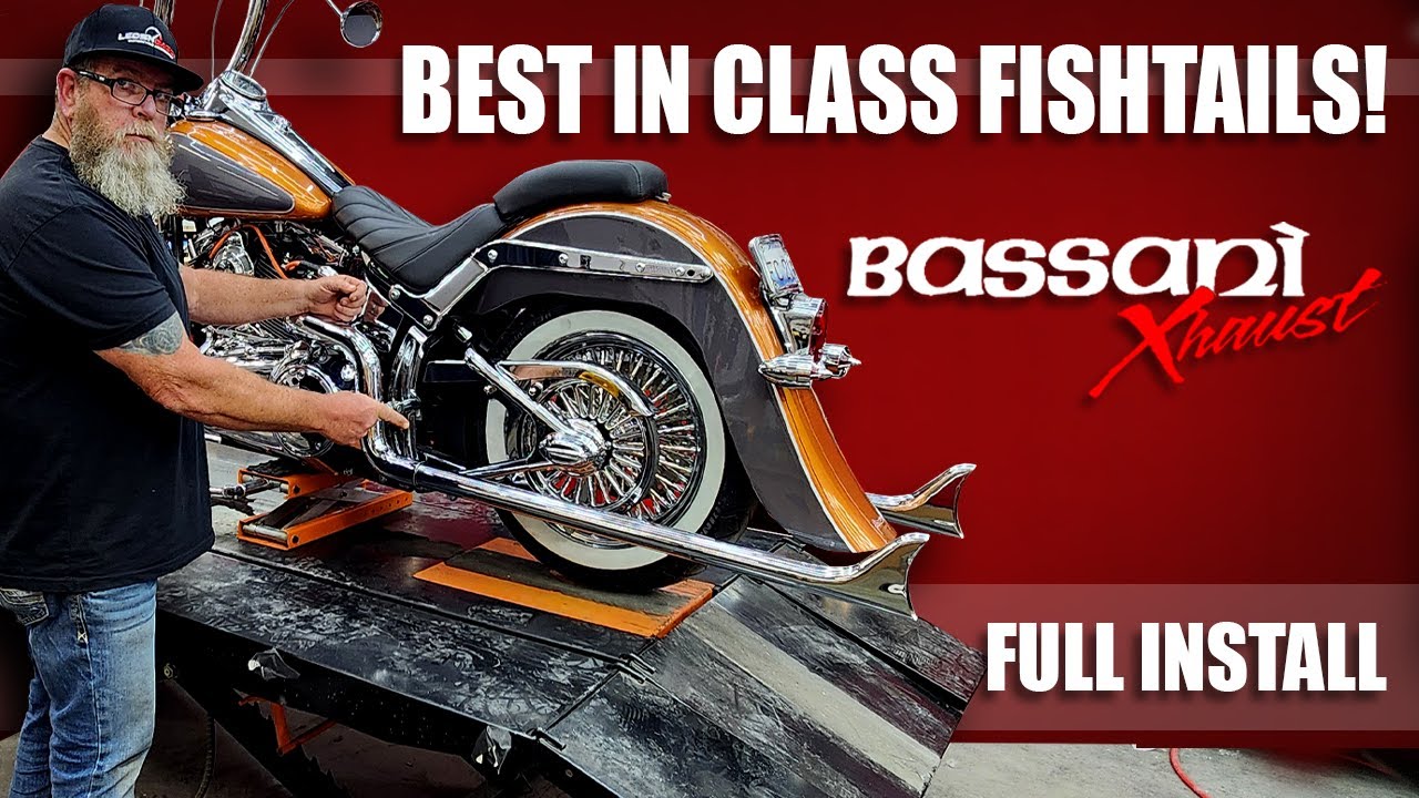 ⚡ The Perfect Fishtail For Your Softail! BASSANI FULL INSTALL⚡