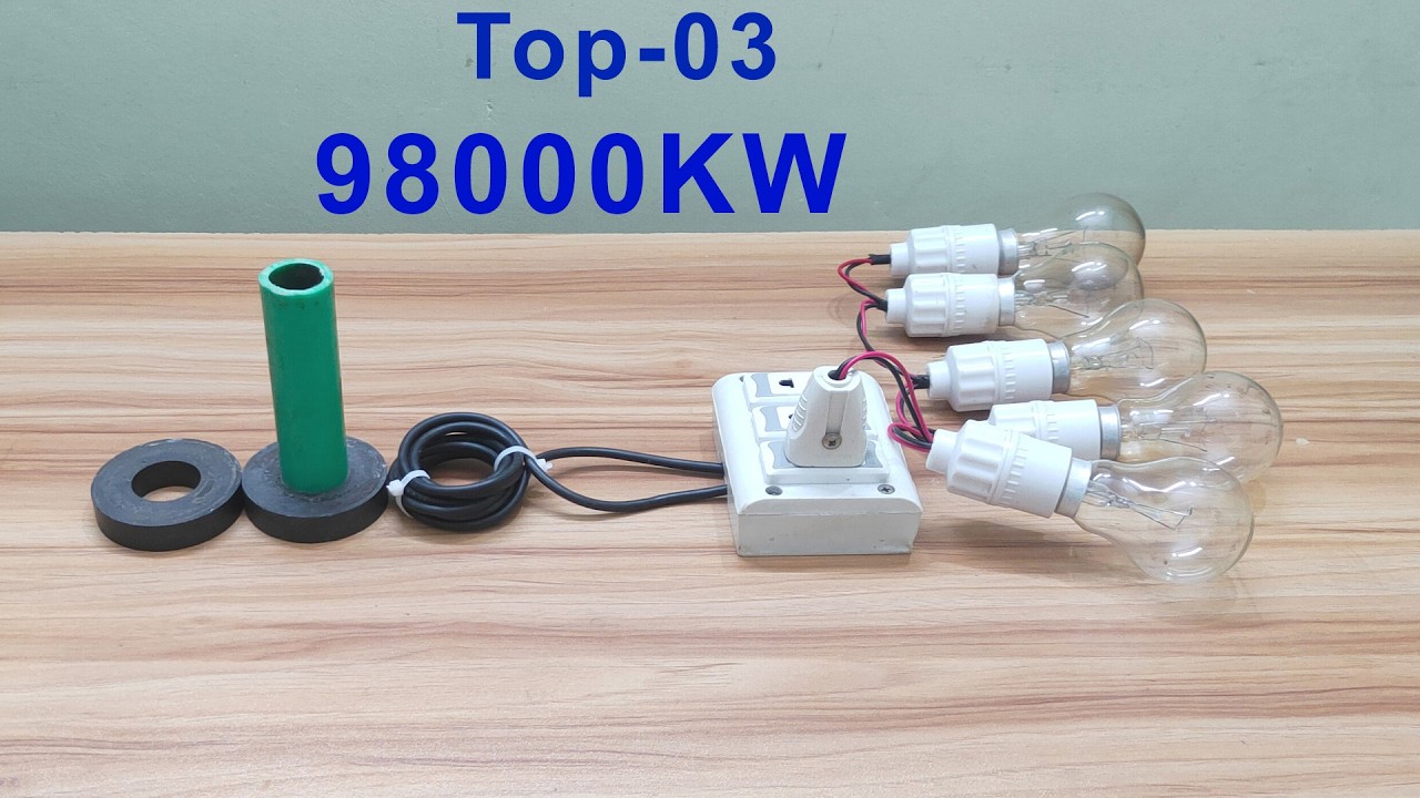 New...Free electricity 230v AC 98000KW energy generator top 03 magnetic copper wire 2026