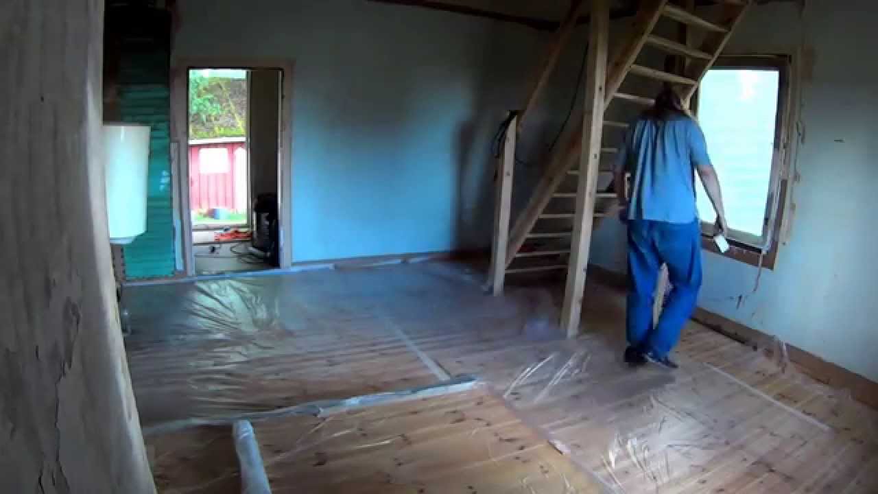 Kitchen fire and smoke damage #7 - Covering the floor