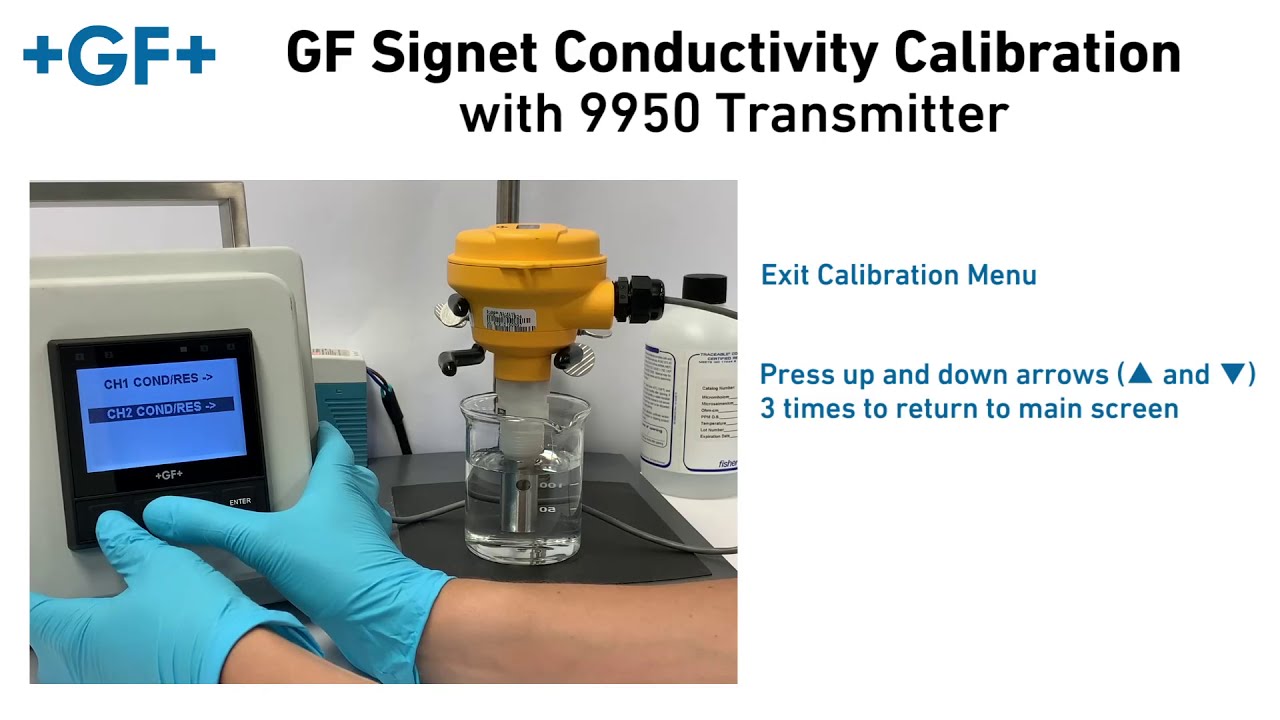 GF Signet Conductivity Calibration with 9950 Transmitter