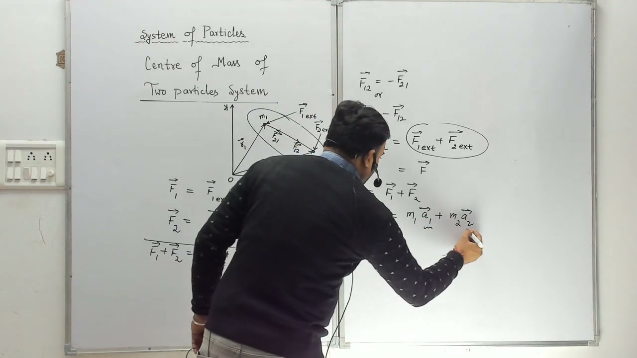 System of Particles V5 I Centre of Mass of Two Particles System I IIT JEE I NEET I NDA I Class 11th