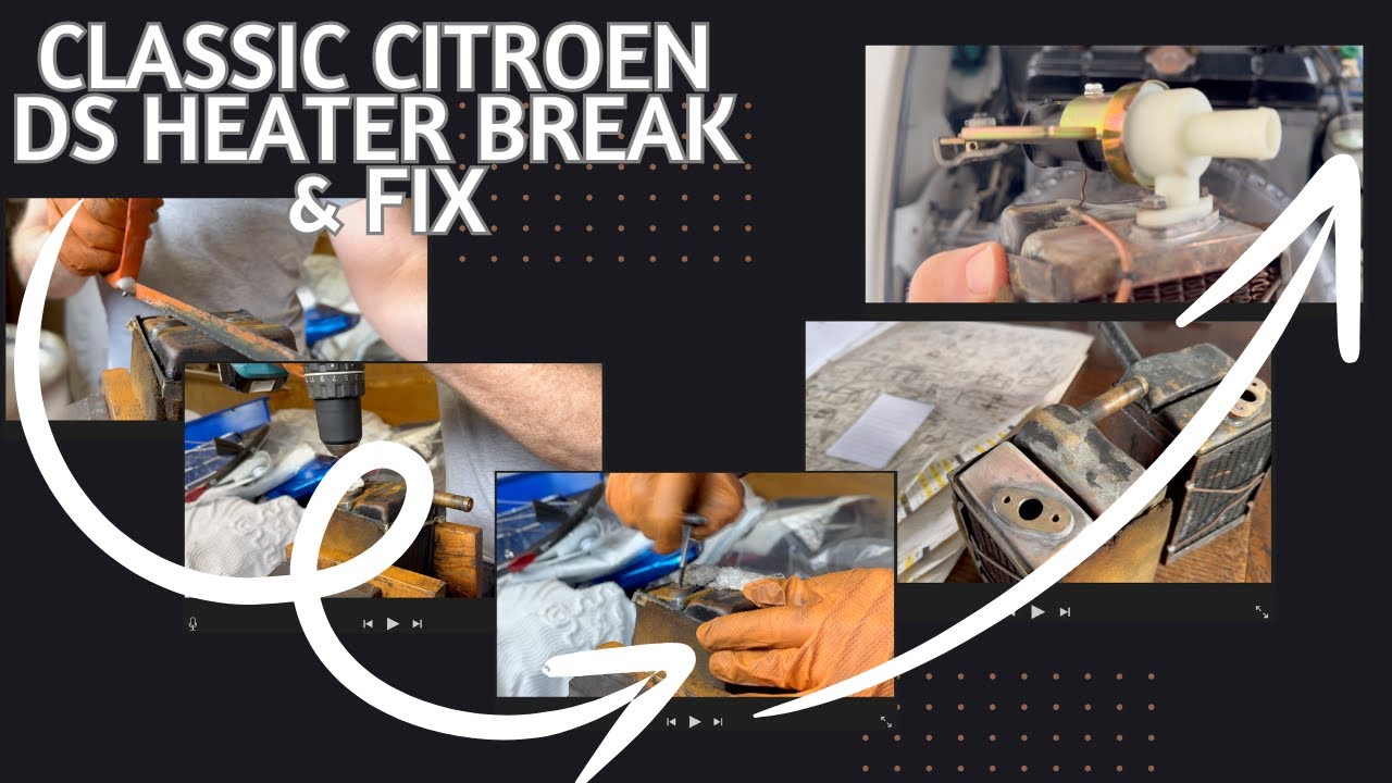 1973 Citroen DS 21 (DSuper 5) Heater Matrix repair and control valve replaced.