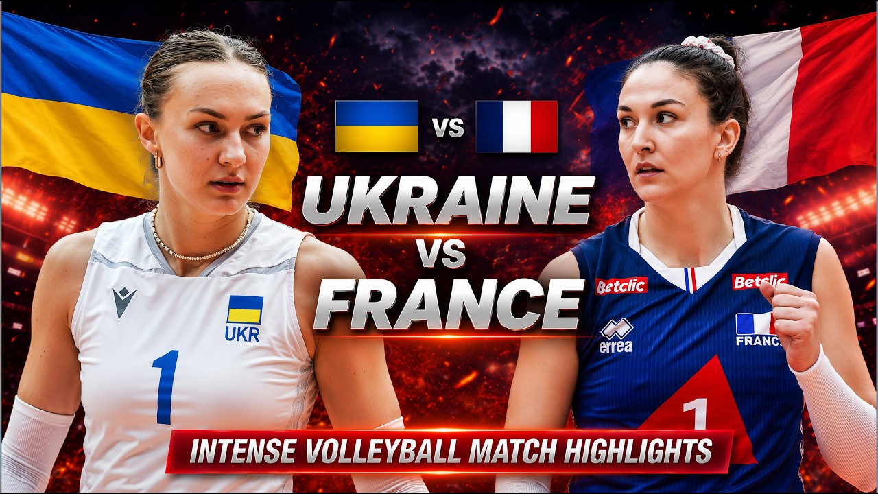 Ukraine vs France Epic Volleyball Highlights | Women's VNL 2026