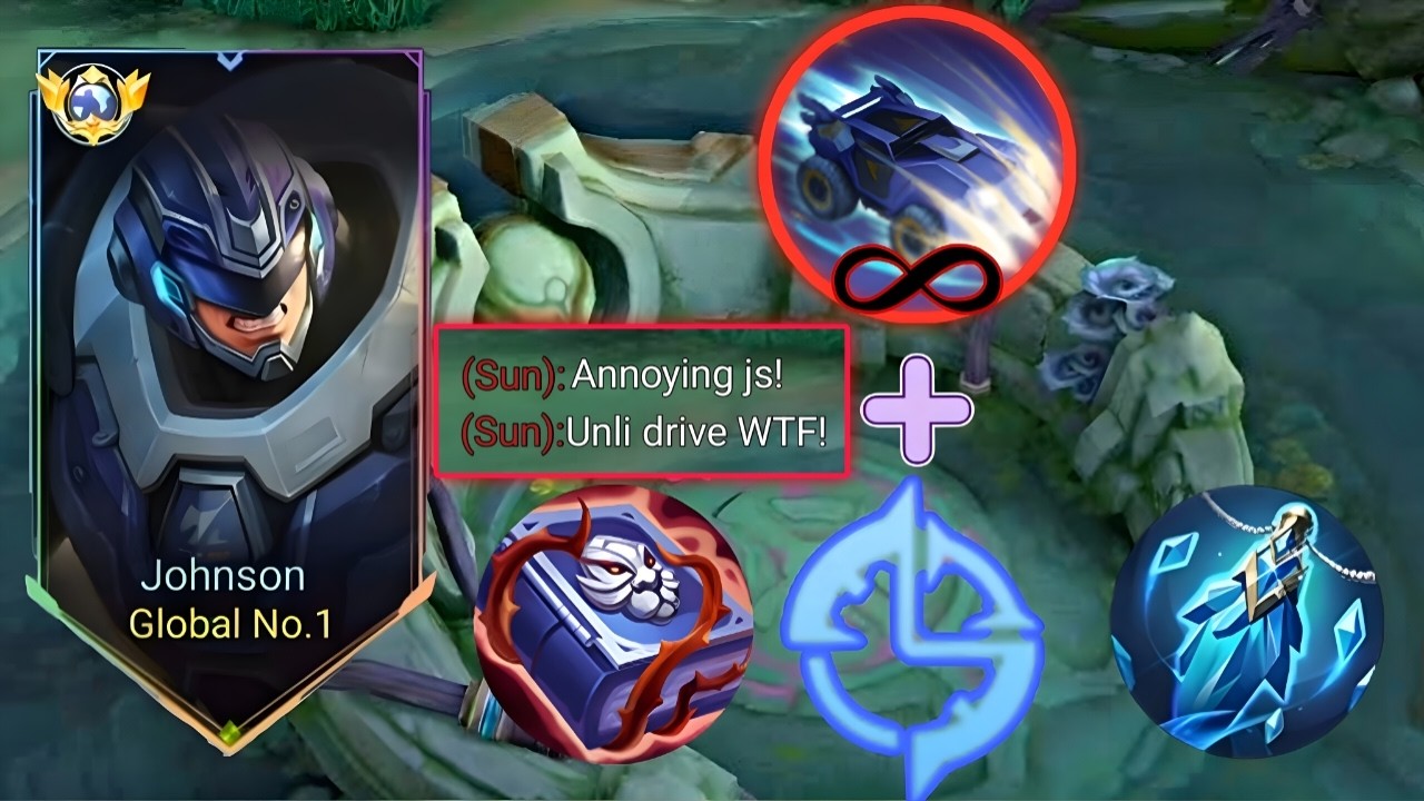 When Global Johnson Reveal This Broken Build 100% No Cooldown Reduction is Insane//MLBB