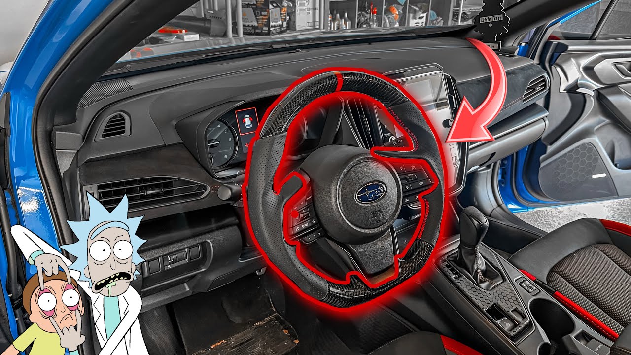 Руль Subaru Impreza GU из карбонового волокна!