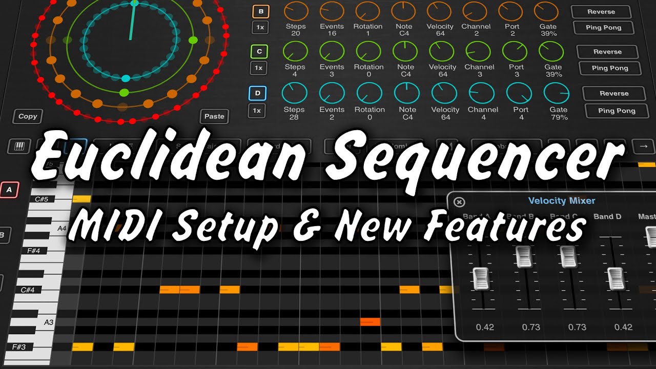 Euclidean Sequencer - MIDI Setup & New Features