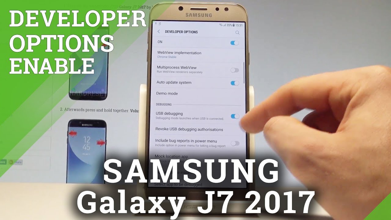 How to Allow Developer Options in SAMSUNG Galaxy J7 2017 - Enable OEM Unlock |HardReset.Info