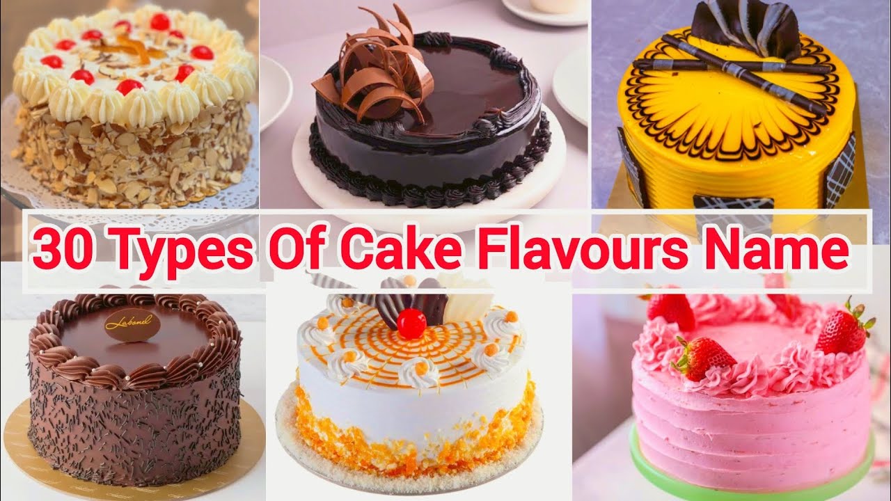 30 Types Of Cake Flavours Name List ।। Pranmina's Mini Kitchen ।।