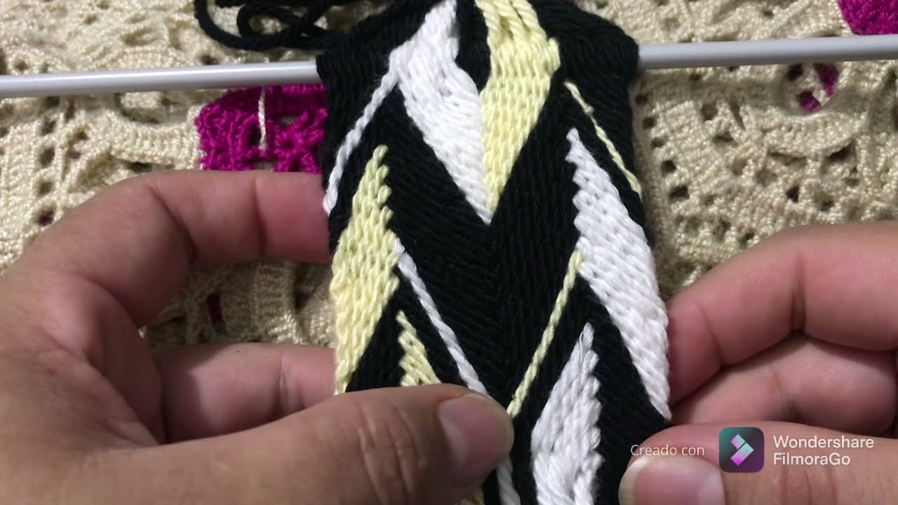 Pasó a paso fajon de 36 cordones y tres colores diseño nuevo