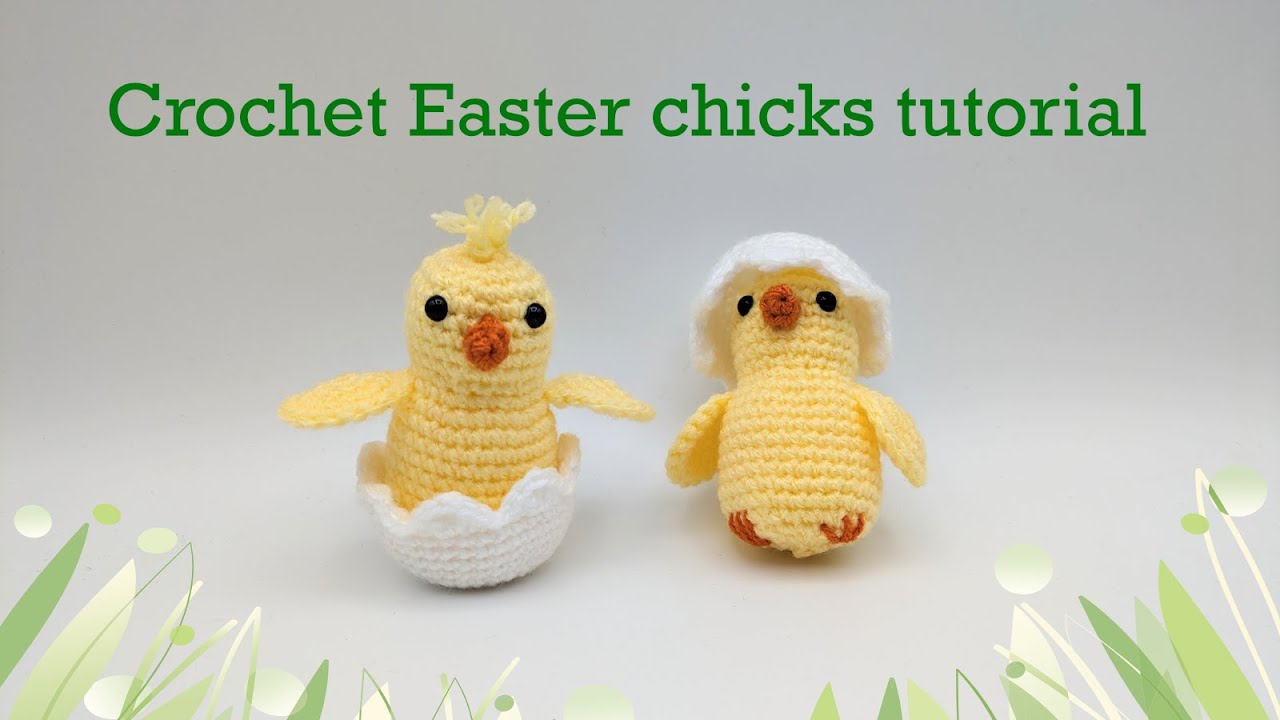Crochet this chick in an egg for Easter- beginner friendly