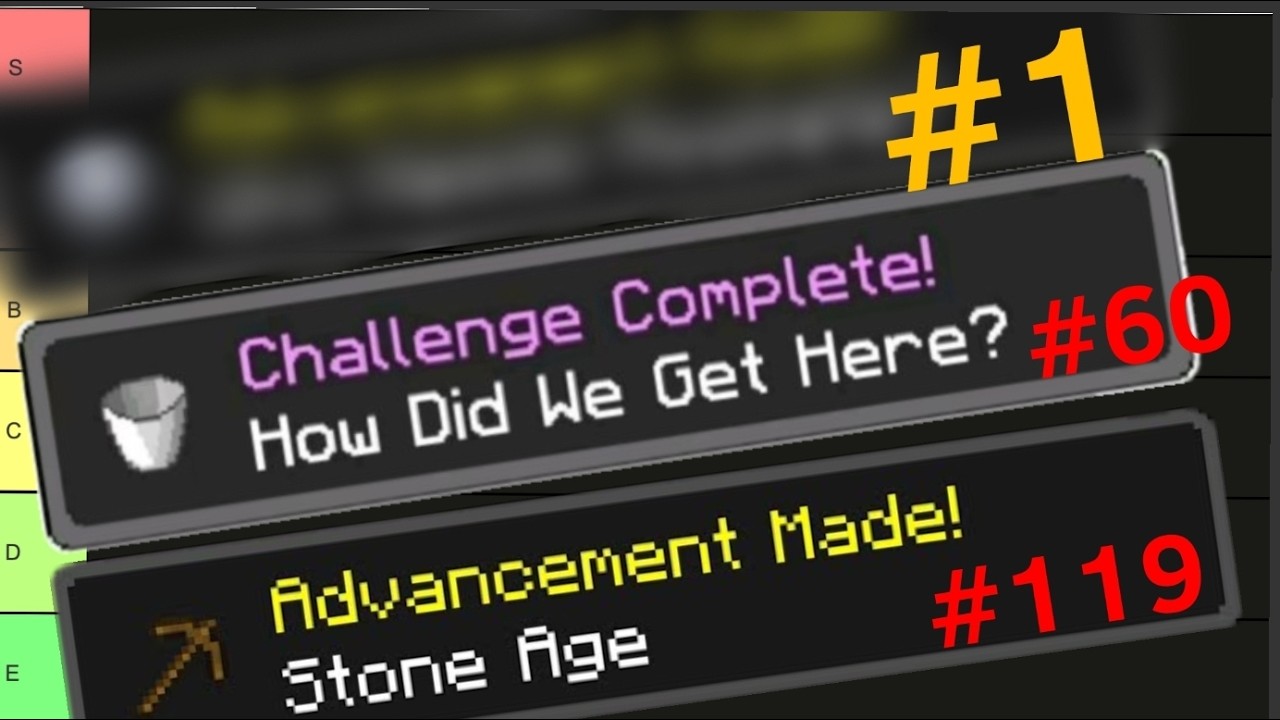 Ranking All 119 Minecraft Advancements