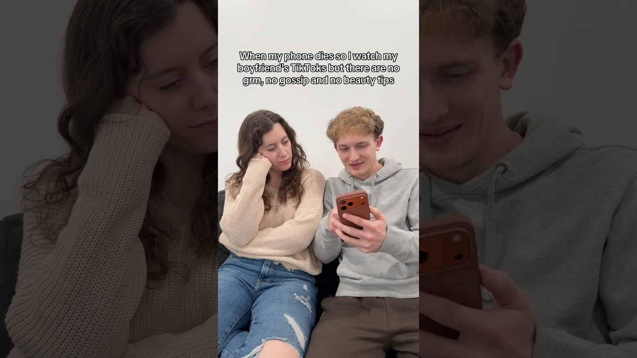 When You Watch Your Boyfriend&rsquo;s TikTok Feed 😂 | Relatable Couples Skit