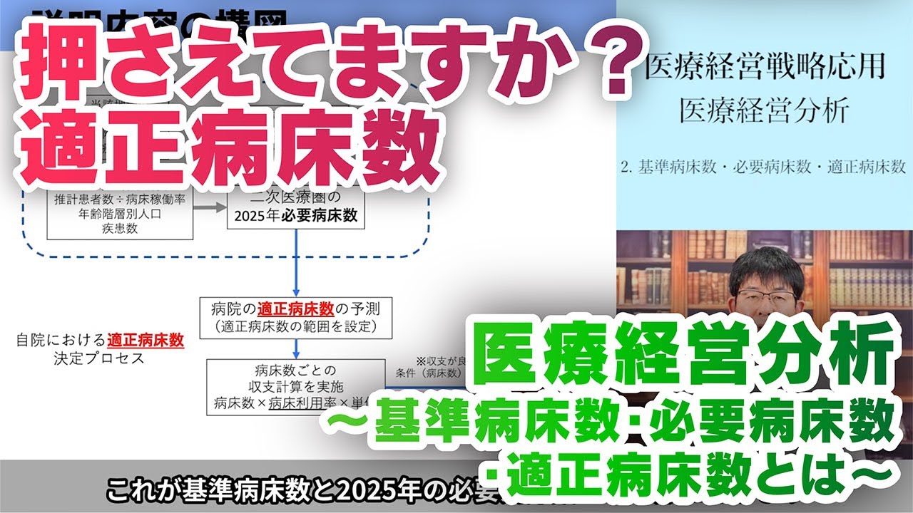医療経営分析　～基準病床数・必要病床数・適正病床数とは～