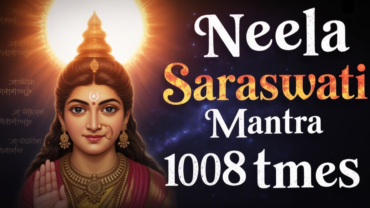 Neela Saraswati Mantra 1008 Times | Powerful Protection & Wisdom Chant | Om Hreem Shreem Hreem Aim